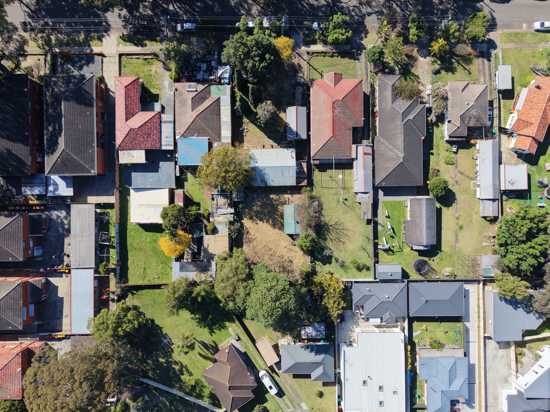 Aerial photograph of the site and neighbouring streets